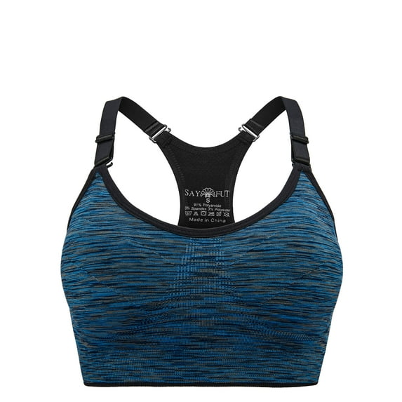 Women's Sports Bra Racerback Yoga Bras Removable Pad Sports Bra Fitness Excercise Running Tank