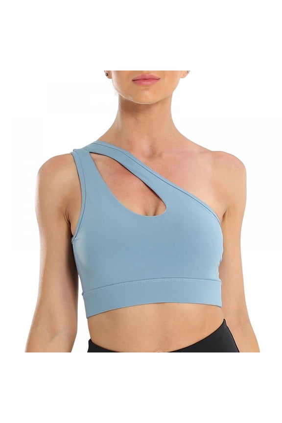 Women's Sports Bra Running Yoga Beauty Vest Bra ShockProof Gathering Solid All-in-One Cup Fitness Bralettes