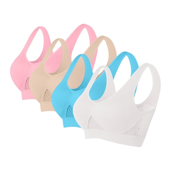 Women's Sports Bra Seamless Sports Bra Wirefree Yoga Bra With Removable Pads Sports Bras for Women Multicolor6 2XL