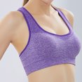 thumbnail image 1 of Women's Sports Bra Traceless Sports Bra With A Beautiful Back Yoga Sleep Fitness Style Underwear Bra Sports Bra Purple M, 1 of 6