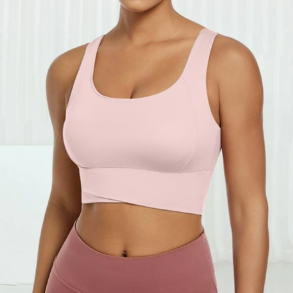 Women's Sports Bra Without Steel Rings Sexy Gathering Yoga Beauty Vest Integrated Fixed Chest Pad Fitness Sports Bra One Shoulder Sports Bra Top Running Girl Sports Bra Sports Bras for Girls Womens