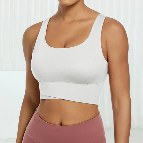 Women's Sports Bra Without Steel Rings Sexy Gathering Yoga Beauty Vest Integrated Fixed Chest Pad Fitness Sports Bra One Shoulder Sports Bra Top Running Girl Sports Bra Sports Bras for Girls Womens