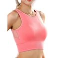 thumbnail image 1 of Women's Sports Bras Comfy Soft Padded Wireless Quick Dry Full Coverage T Shirt Bra Active Yoga Fitness Running Bralette for Push Up Medi Support Sleeping with Removable Chest Pad, Full Cup, S-2XL, 1 of 5