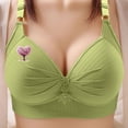 thumbnail image 1 of Women’s Sports Bras Crisscross Back Yoga Bras Medium Support Workout Bras with Removable Pads Green XXXXL, 1 of 5