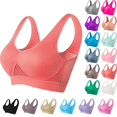 thumbnail image 1 of Womens Seamless Wireless Bras Sports High Support Sports Bra Wirefree Yoga Bra for Women Watermelon Red 3XL, 1 of 3