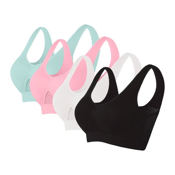 Women's Sports Bras Seamless Sports Bra Wirefree Yoga Bra With Removable Pads Sport Bras for Women Multicolor12 M