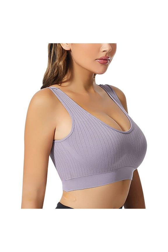 Women's Sports Bras, Sports Bras for Women - Push Up Workout Bra Square Neck Yoga Bra Padded Low Impact Gym Bra Crop Top U Neck Workout Bras M-4XL