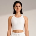 thumbnail image 1 of Women's Sports Bras Sports Fitness Bra Yoga Running Bra Dry Wicking Bra Bras for Women No Underwire White M, 1 of 7