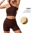 thumbnail image 1 of Women's Sports Fitness Bra SetShockproof Bra and Sports Shorts Yoga Set, 1 of 6
