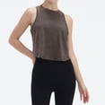 thumbnail image 1 of Women's Sports Loose Tailcoat Beautiful Back Yoga Tank Top for Fitness, Workout, and Athletic Wear,Gray,L, 1 of 5