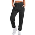 thumbnail image 1 of Women's Sports Pants Loose Casual High Waisted Exercise Straps Bottom Jogging Pants, 1 of 4