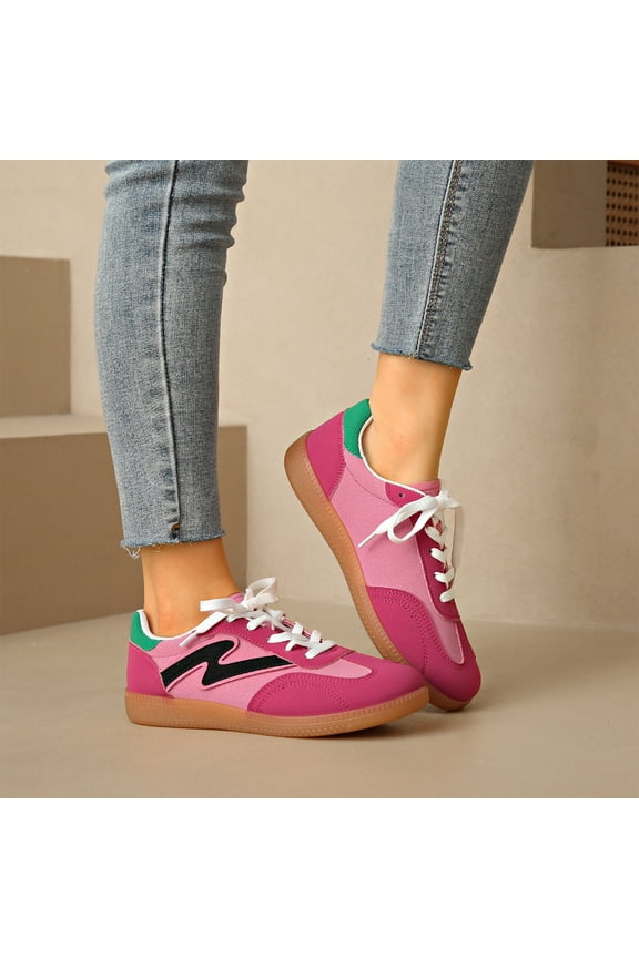 Women's Sports Shoes, Multi-Color Flat Casual Shoes, Lightweight Soft Sole, Suitable for Daily use or All Seasons.