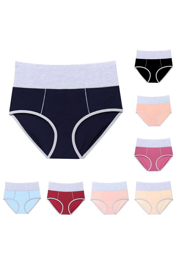 Women's Sports Yoga Breathable Solid Color Stitching Seamless High Waist Underwear Bikini Underwear Women