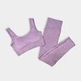 thumbnail image 1 of Women's Sportswear Yoga Set Workout Clothes Athletic Wear Sports Gym Legging Seamless Fitness Bra Crop Top Long Sleeve Yoga Suit, 1 of 6