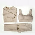 thumbnail image 1 of Women's Sportswear Yoga Set Workout Clothes Athletic Wear Sports Gym Legging Seamless Fitness Bra Crop Top Long Sleeve Yoga Suit, 1 of 6