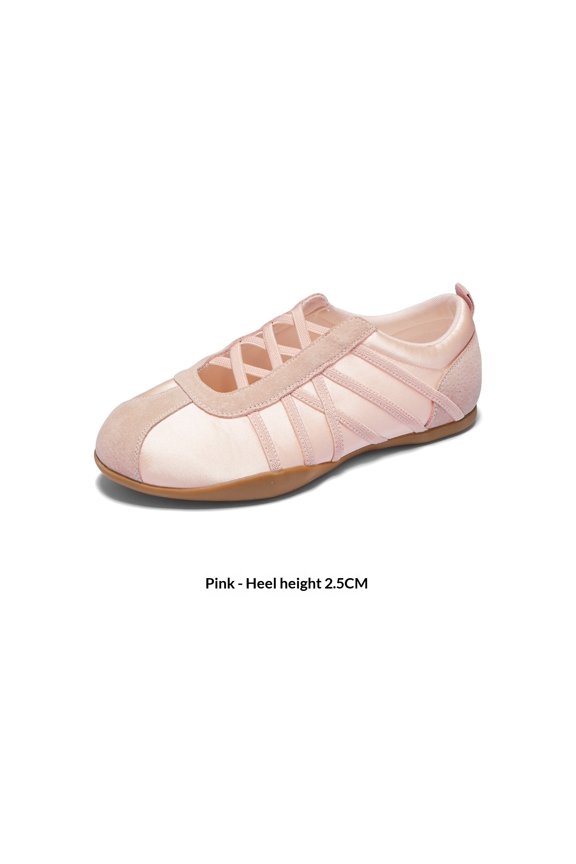 Women's Sporty Mary Jane Shoes 2026 New Spring French Ballet Flats Commuting Shallow Single Shoes