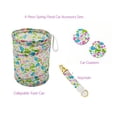 thumbnail image 1 of Women's Spring Floral Car Accessory Set with Keychain, Collapsible Trashcan, and Coasters, 1 of 5
