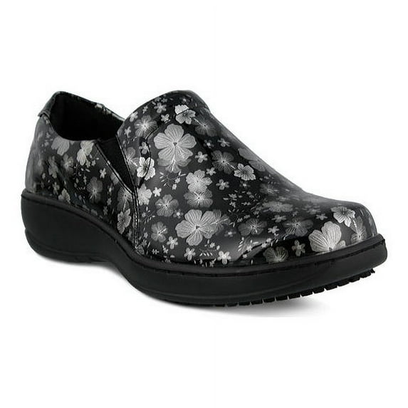 Spring Step Pro Belo Clogs Silver Floral