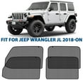 thumbnail image 1 of CLIM ART Magnetic Car Window Shades for Jeep Wrangler JL 2018-2026 – Custom-Fit Sun Blocker Curtains, Side Window Covers, Essential Car Accessories for Camping, Baby, and Privacy Protection - MS0272, 1 of 7