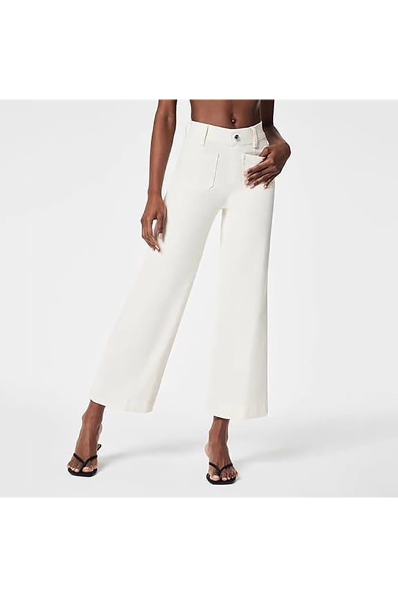 Women's Spring And Summer Casual Comfortable Jeans Washed Stretch Flared Wide Leg Pants Jean Pants for Women plus Size Jean on Pants for Women Tall Women Wide Pants High Waist Jean Womens Jean Sweat
