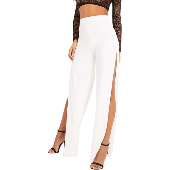 Women’s Spring Summer Casual Printed Wide Leg Loose Trousers Explosion Pants