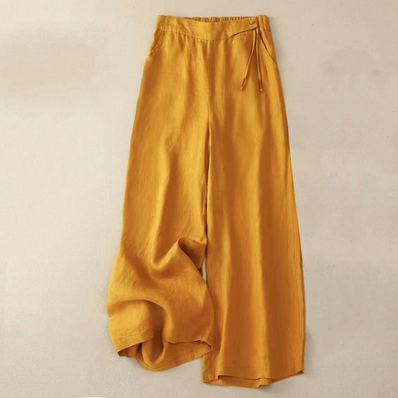 Women's Spring Summer Loose New Vintage Wide Leg Pants Casual Pants Drawstring Pants for Women Tan Dress Pants for Women plus Size Cargo Pants Petite Pants for Women Casual Womens Pants Casual Work