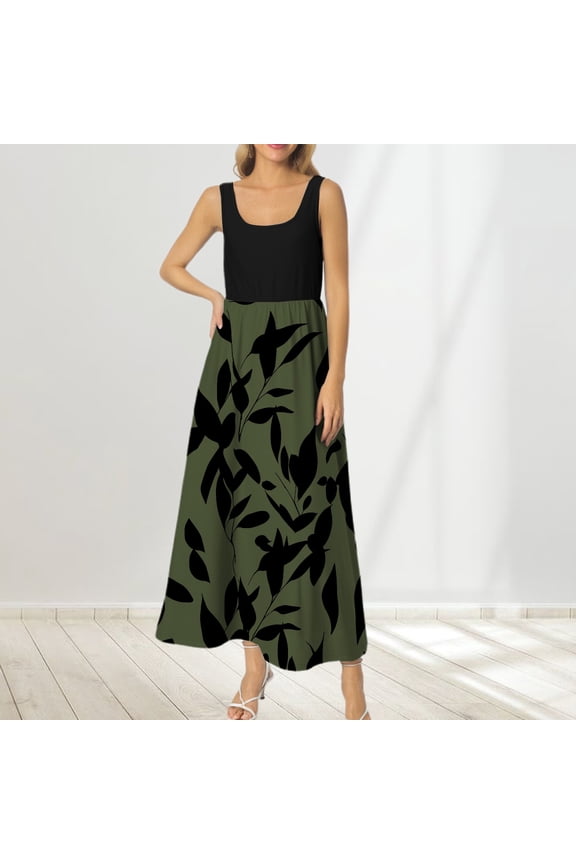 Women's Spring/Summer Print Elegant Dress Long Sleeve Formal Dresses for Women plus Size Gown plus Formal plus Size Dresses Silk V Neck Dress plus Size Dresses for Bridesmaids plus Size Dress Evening