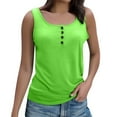 thumbnail image 1 of Women's Spring/Summer Solid Color T Shirt With Button U Neck And Drawstring Short Sleeves Long Sleeve Shirt Women plus Women Tops Spandex Short Shirt Long Sleeved Shirts Womens Womens Neck Tops Long, 1 of 5