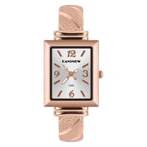 Women’s Square Dial Bracelet Watch, Rose Gold Alloy Bangle Wristwatch with Elegant Minimalist Design, Fashion Quartz Ladies Watch for Daily Wear, Casual Outfits, Parties & Gift Giving