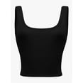 thumbnail image 1 of Women's Square Neck Crop Top Basic Sleeveless Fitted Tank Top Casual Cami, 1 of 5