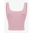 thumbnail image 1 of Women's Square Neck Crop Top Basic Sleeveless Fitted Tank Top Casual Cami, 1 of 5