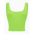 thumbnail image 1 of Women's Square Neck Crop Top Basic Sleeveless Fitted Tank Top Casual Cami, 1 of 5