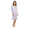 thumbnail image 1 of Women's Square Neck Long Sleeve Floral Nightgown, 1 of 3