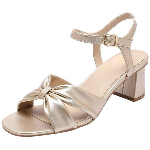 Yolanda Zula Women's Open Toe Ankle Strap Low Chunk Heel Sandals for Ladies