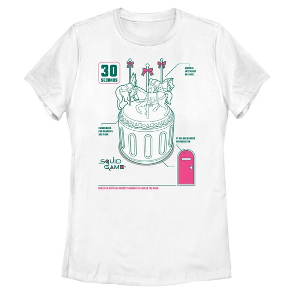 Women's Squid Game 30 Seconds Carousel Graphic T-Shirt