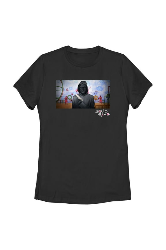 Women's Squid Game Frontman Graphic Tee Black Medium