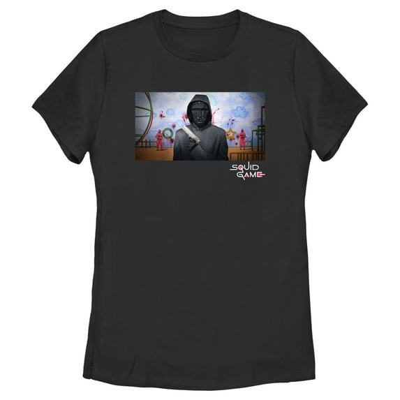 Women's Squid Game Frontman Graphic Tee Black X Large