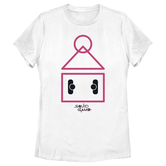 Women's Squid Game Squid Court Graphic Tee White Small