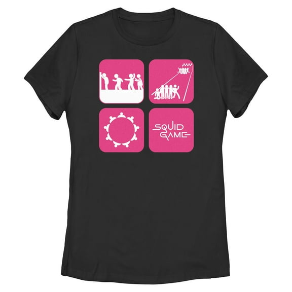 Women's Squid Game Survival Icons Graphic T-Shirt