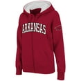 thumbnail image 1 of Women's Stadium Athletic Cardinal Arkansas Razorbacks Arched Name Full-Zip Hoodie, 1 of 2