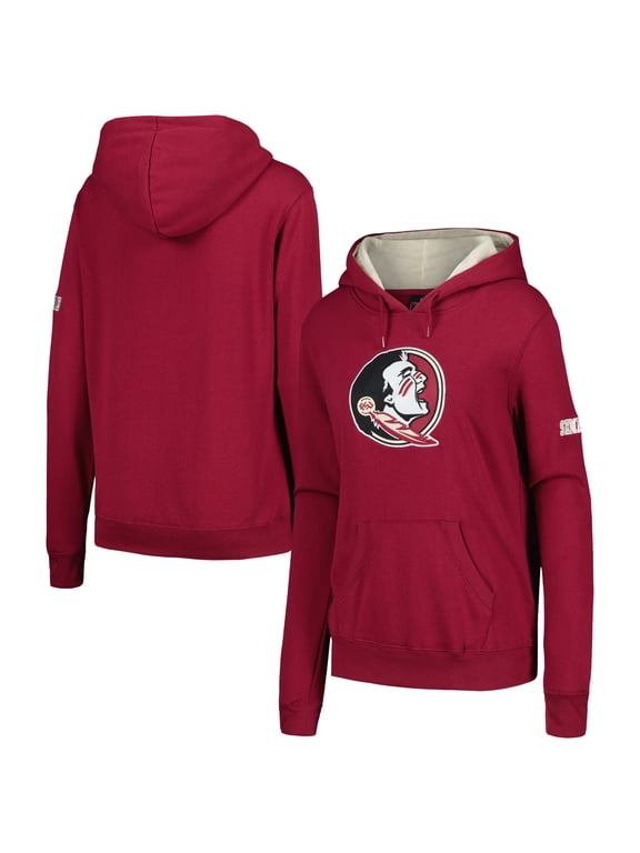 Women's Stadium Athletic Garnet Florida State Seminoles Big Logo Pullover Hoodie