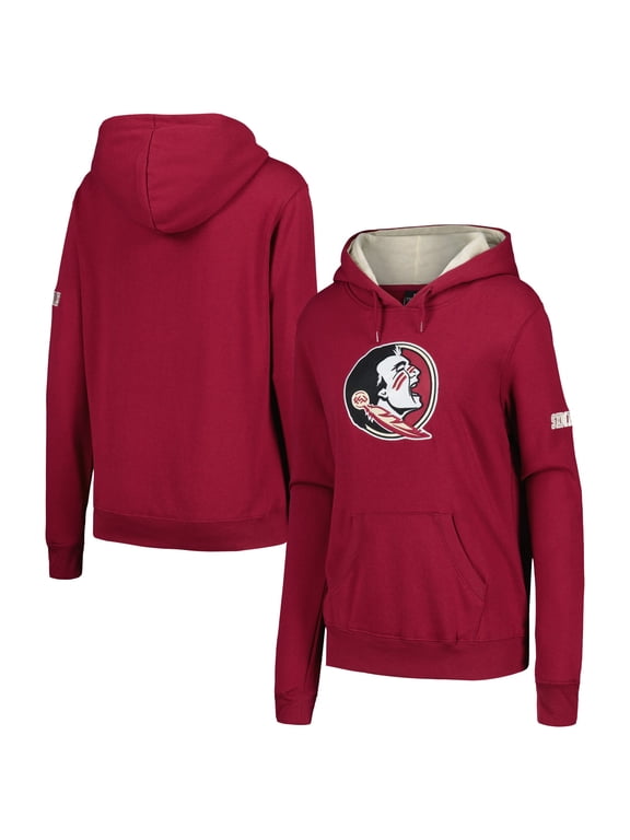 Women's Stadium Athletic Garnet Florida State Seminoles Big Logo Pullover Hoodie