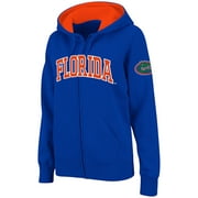 COLOSSEUM ATHLETICS Women's Stadium Athletic Royal Florida Gators Arched Name Full-Zip Hoodie