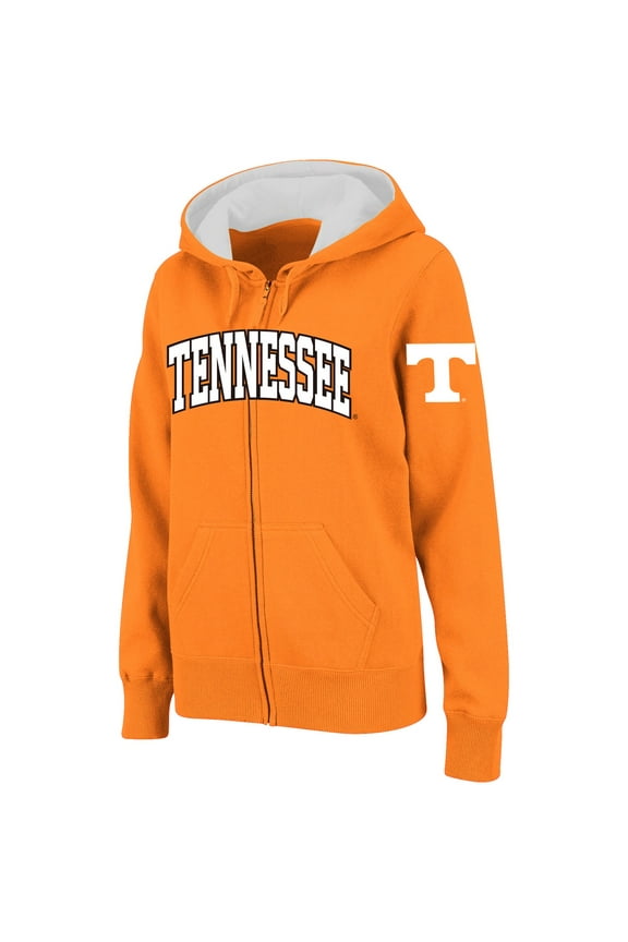 Women's Stadium Athletic Tennessee Orange Tennessee Volunteers Arched Name Full-Zip Hoodie