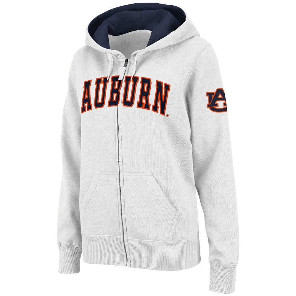 Women's Stadium Athletic White Auburn Tigers Arched Name Full-Zip Hoodie -  Walmart.com