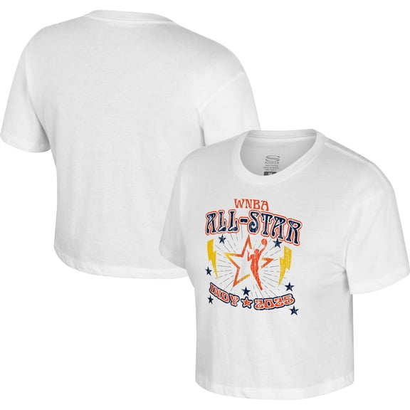 Women's Stadium Essentials White 2025 WNBA All-Star Game The Road Cropped T-Shirt