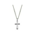 thumbnail image 1 of Women's Stainless Army Wife Cross Necklace- 1 Corinthians 13:8 by Shields of Strength, 1 of 4