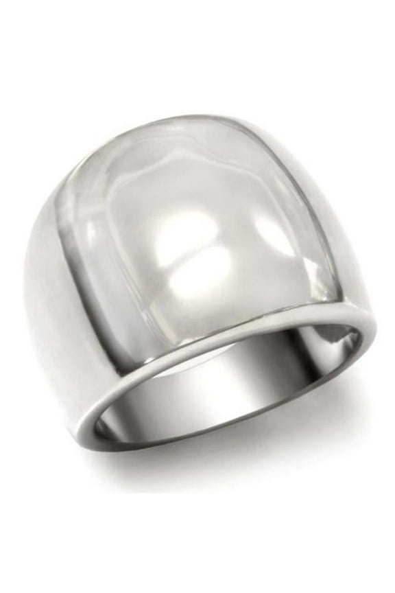Women's Stainless Steel 316 High Polished Classic Fashion Ring Band Size 10