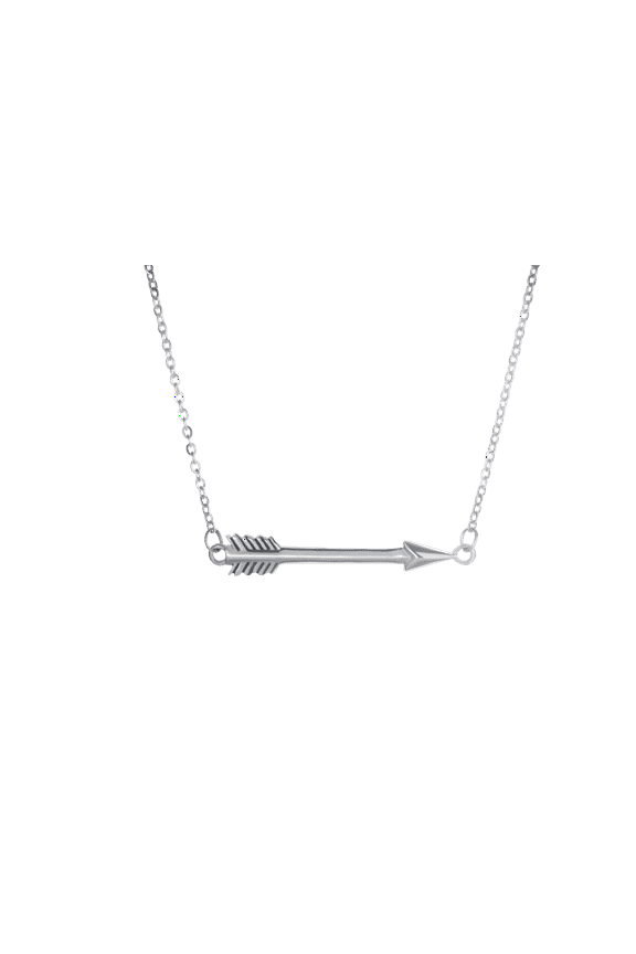 Women's Stainless Steel Arrow Necklace-John 14:6 by Shields of Strength