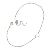 Womens Stainless Steel Heart Bracelet-Hebrews 138 by Shields of Strength